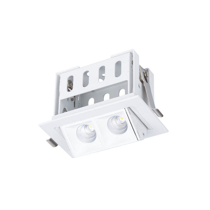 WAC R1GAT02-F Multi Stealth 2 Cell Adjustable Trim, 45° Beam