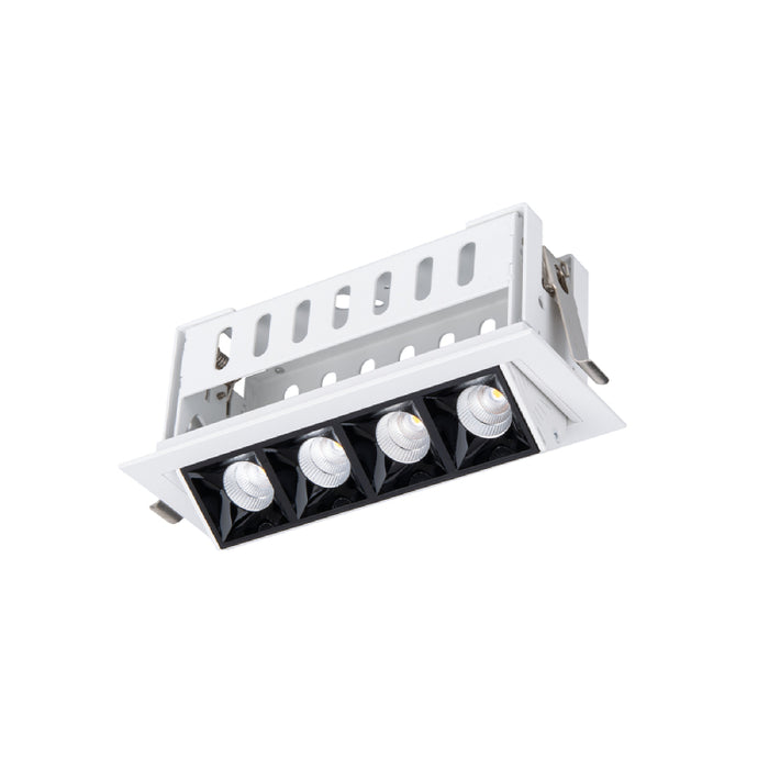 WAC R1GAT04-F Multi Stealth 4 Cell Adjustable Trim, 45° Beam