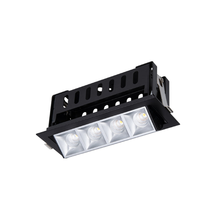 WAC R1GAT04-F Multi Stealth 4 Cell Adjustable Trim, 45° Beam