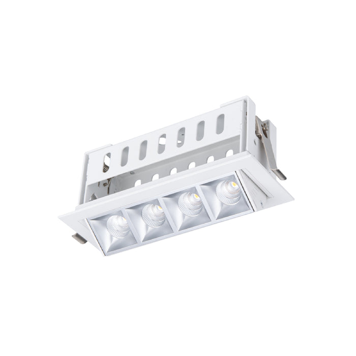 WAC R1GAT04-F Multi Stealth 4 Cell Adjustable Trim, 45° Beam
