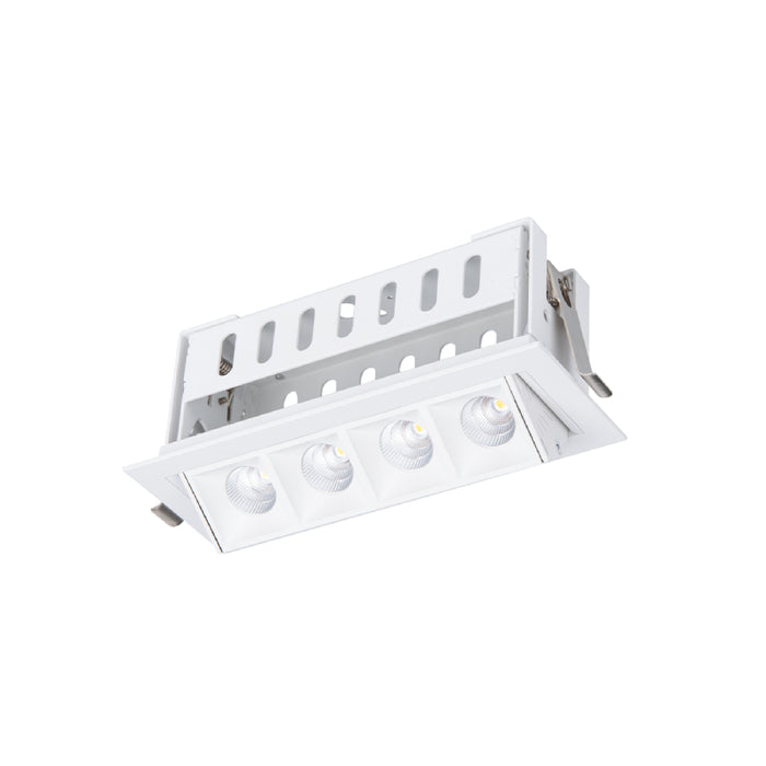 WAC R1GAT04-F Multi Stealth 4 Cell Adjustable Trim, 45° Beam