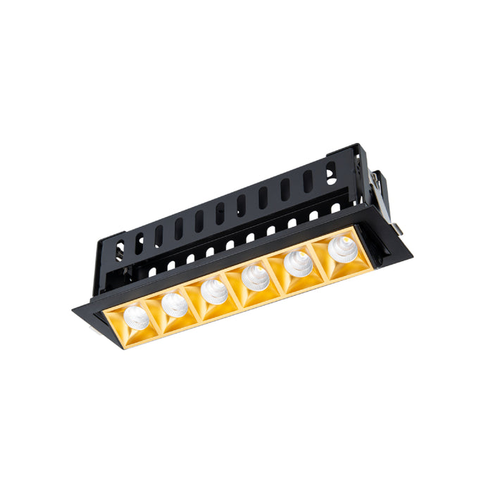 WAC R1GAT06-F Multi Stealth 6 Cell Adjustable Trim, 45° Beam