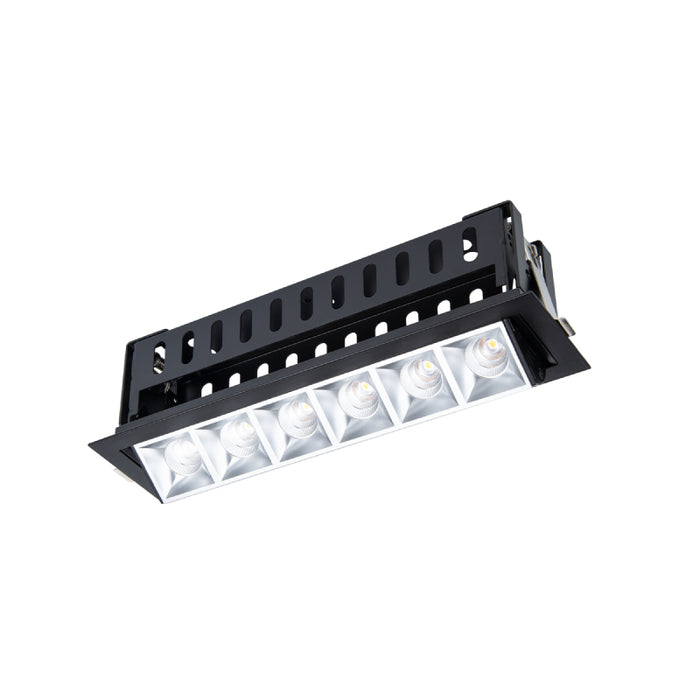 WAC R1GAT06-F Multi Stealth 6 Cell Adjustable Trim, 45° Beam