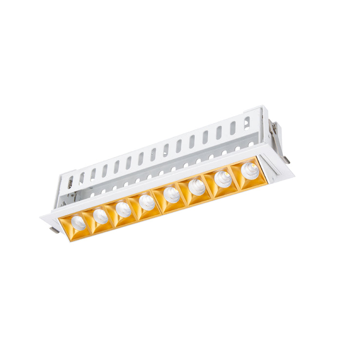 WAC R1GAT08-F Multi Stealth 8 Cell Adjustable Trim, 45° Beam