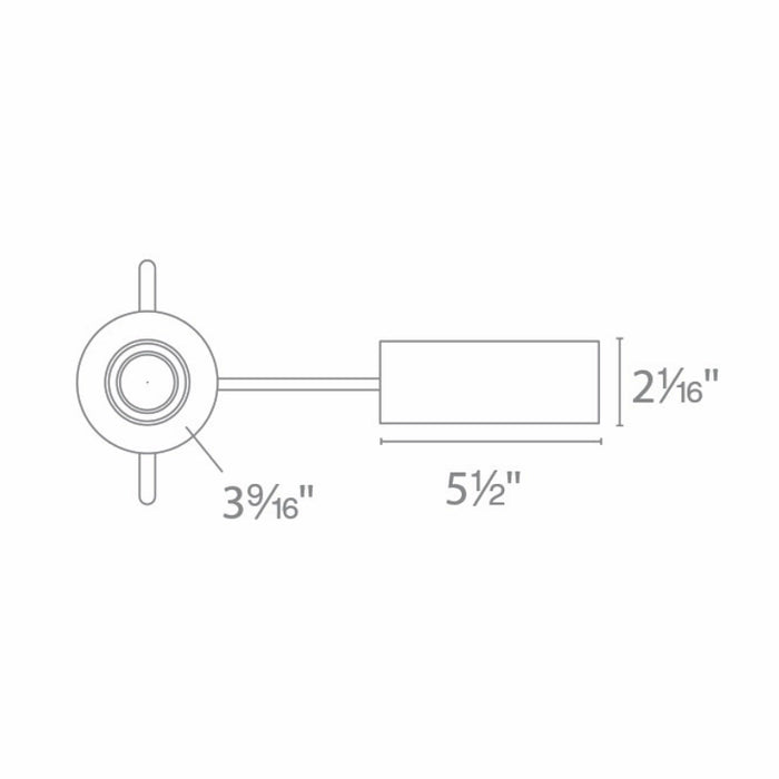 WAC R2BRA Ocularc 2.0 9W 2" Round 0° - 35° Adjustable Downlight