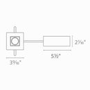 WAC R2BSA Ocularc 2.0 9W 2" Square 0° - 35° Adjustable Downlight