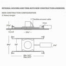 WAC R2BSD-11 Ocularc 2.0 11W 2" Square Open Reflector
