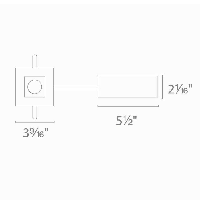 WAC R2BSD-11 Ocularc 2.0 11W 2" Square Open Reflector