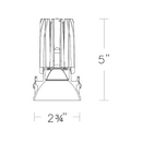 WAC R2FRDL-930 2" Round Downlight Trimless, 3000K
