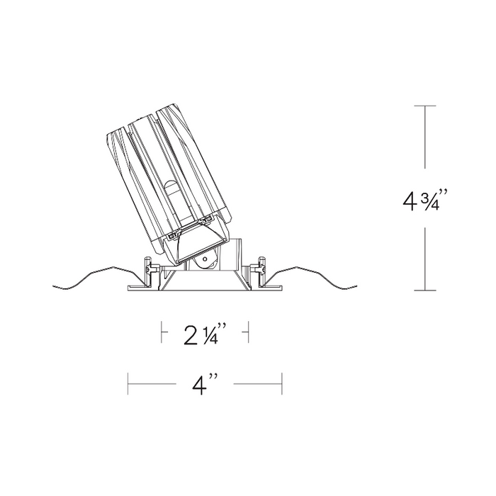 WAC R2FSAT-927 2" Square Adjustable Trimmed, 2700K