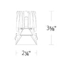 WAC R2FSD1L FQ 2" Shallow Square Downlight Trimless, Dim To Warm