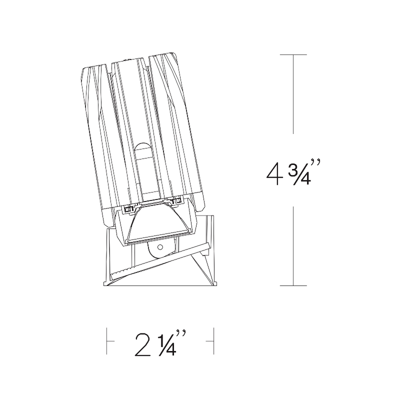 WAC R2FSWL-930 2" Square Wall Wash Trimless, 3000K
