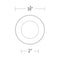 WAC R3CRDL Ocularc 3.5" Round Adjustable Trimless Downlight