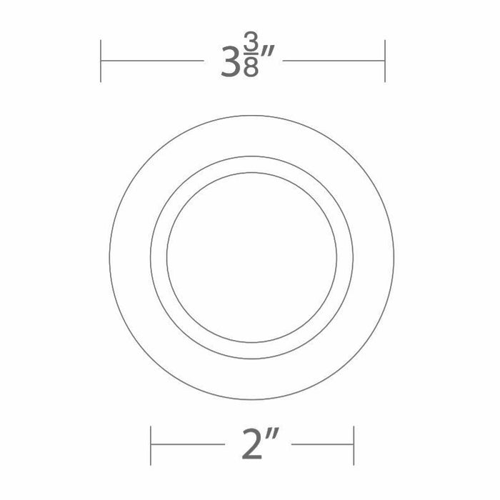 WAC R3CRPL Ocularc 3.5" Round Pinhole Trimless