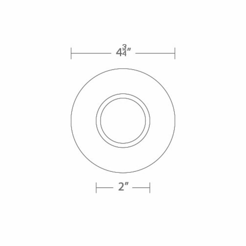 WAC R3CRPT Ocularc 3.5" Round Pinhole Trimmed