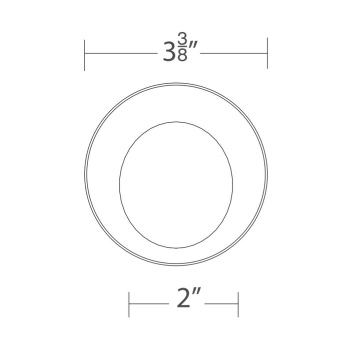 WAC R3CRWL Ocularc 3.5" Round Wall Wash Trimless