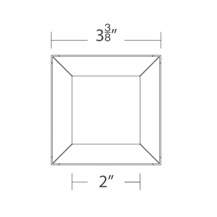 WAC R3CSDL Ocularc 3.5" Square Adjustable Trimless Downlight