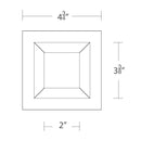 WAC R3CSDT Ocularc 3.5" Square Adjustable Downlight