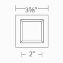 WAC R3CSPL Ocularc 3.5" Square Pinhole Trimless