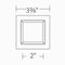 WAC R3CSPL Ocularc 3.5" Square Pinhole Trimless
