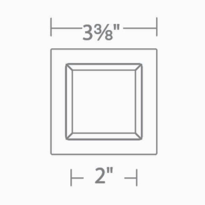 WAC R3CSPL Ocularc 3.5" Square Pinhole Trimless