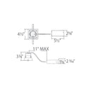 WAC R3CSR-16 Ocularc 3.5 16W Dim-to-warm Square Trimmed Remodel Housing