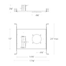 WAC R4FBFT 4" 28W New Construction Frame-In Trimmed