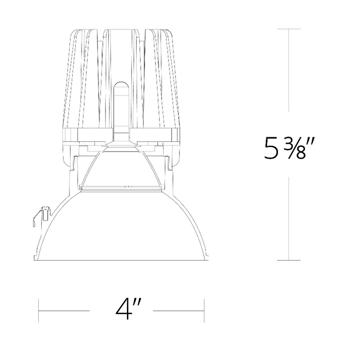 WAC R4FRDL-930 4" Round Downlight Trimless, 3000K