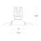 WAC R4FRDT-930 4" Round Downlight Trimmed, 3000K