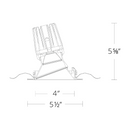 WAC R4FRWT-WD 4" Round Wall Wash Trimmed, Warm Dim