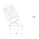 WAC R4FSAL-935 4" Square Adjustable Trimless, 3500K