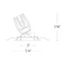 WAC R4FSAT-927 4" Square Adjustable Trimmed, 2700K