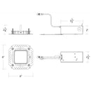 WAC R4FSRL FQ 4" 19W Square Remodel Trimless Housing