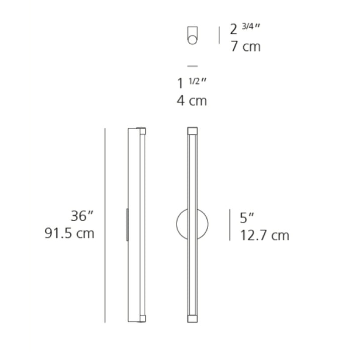 Artemide Basic Strip 36 Wall Light