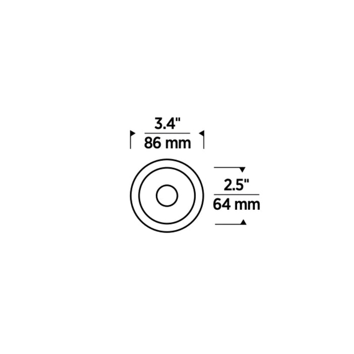 Element ENCL2RR Entra CL 2" 12W LED Round Flanged Remodel Downlight