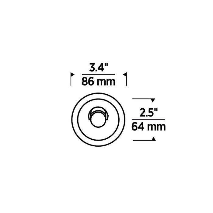 Entra ENCL2R CL 2" Round Adjustable Flanged Trim