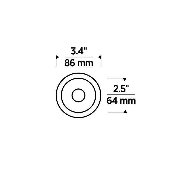 Entra ENCL2R CL 2" Round Downlight Flanged Trim