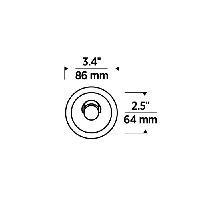 Element ENCL2RR Entra CL 2" 12W LED Round Flanged Adjustable Remodel Downlight