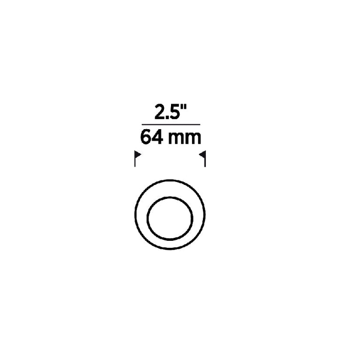 Entra ENCL2R CL 2" Round Wall Wash Flangeless Trim