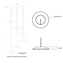 Koncept RYP-C6 Royyo 6-lt 12" LED Pendant