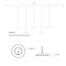 Koncept RYP-L3 Royyo 3-lt 44" LED Linear Pendant
