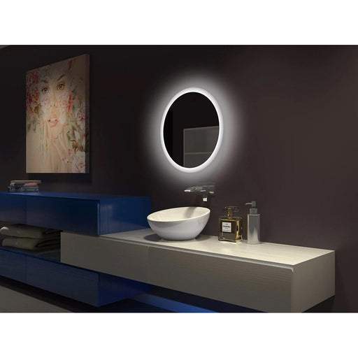 Paris Mirror Backlit 24 x 24 Round Bathroom Mirror - LBC Lighting