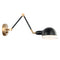 Matteo S00721 Blare 1-lt 9" Tall Swingarm Wall Light