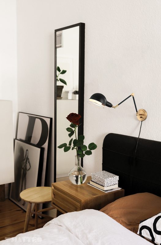 Matteo S00721 Blare 1-lt 9" Tall Swingarm Wall Light
