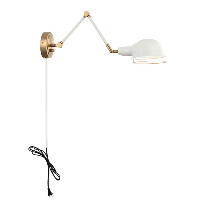 Matteo S00721 Blare 1-lt 9" Tall Swingarm Wall Light