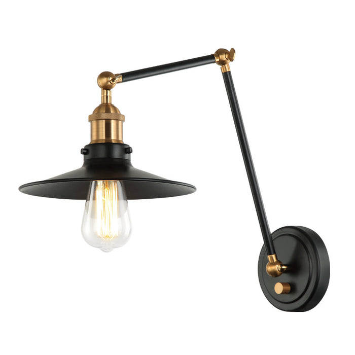 Matteo S01211 Brixson 1-lt 14" Tall Swingarm Wall Light