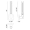 Matteo S03101 Odelle 1-lt 16" Tall Wall Sconce
