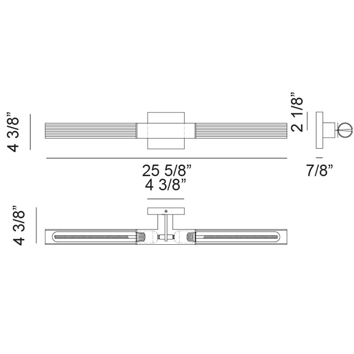 Matteo S03112 Odelle 2-lt 29" Wall Sconce