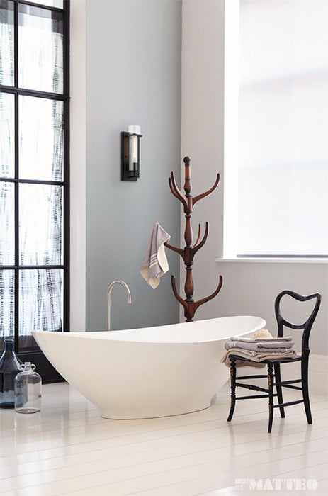 Matteo S03901 Tubulaire 1-lt 14" Tall Wall Sconce
