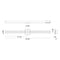 Matteo S05734 Moirlite 2-lt 34" LED Vanity Light